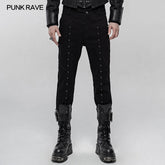 WK-435XCM Thickened Punk Simple Trousers?-??Punk Rave Clothing