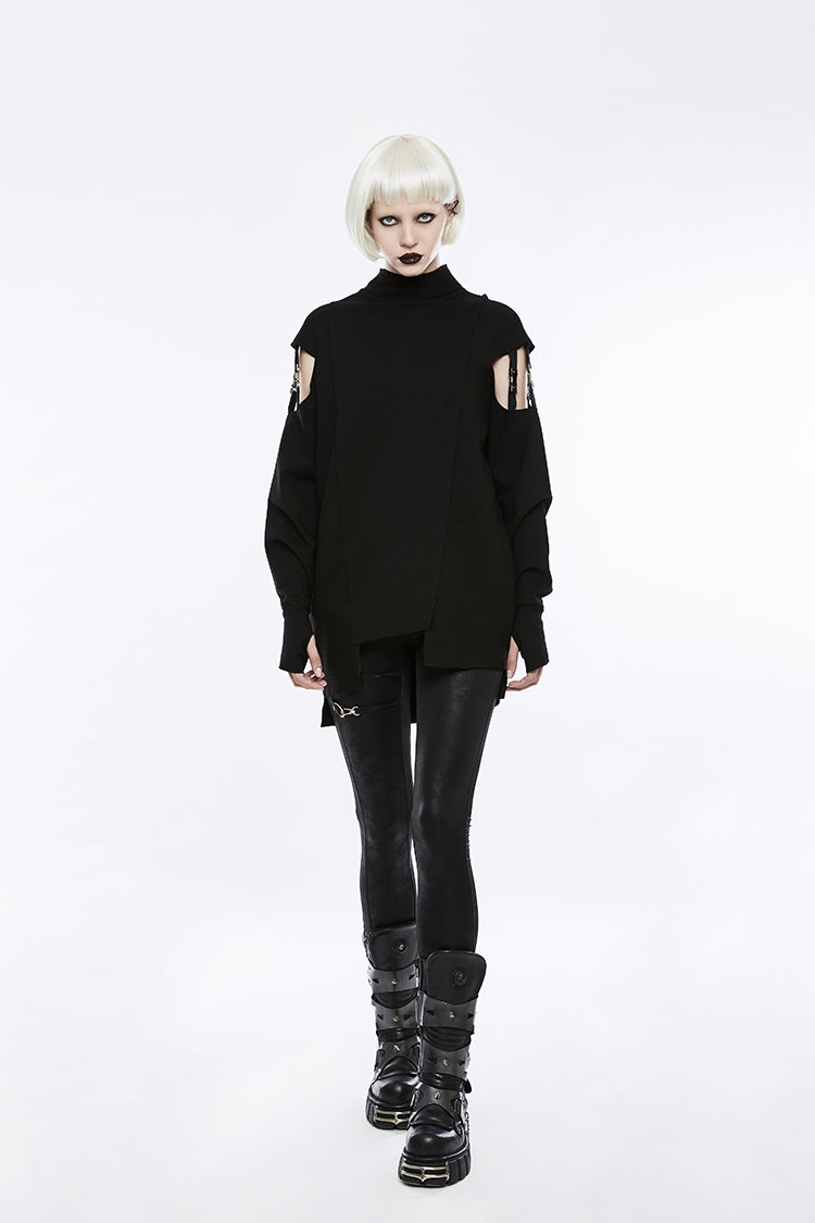 OPY-243 Fashion Segmented Sleeve Hoodies Punk Jacket?-??Punk Rave Clothing