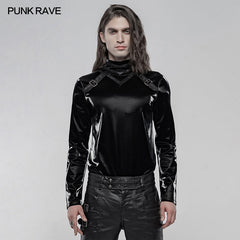 WT-642TCM Gothic Imitation Shark skin Long Sleeve T-shirt?-??Punk Rave Clothing