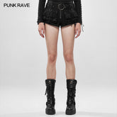 WK-400XDF Steampunk viper stonewashing shorts?-??Punk Rave Clothing