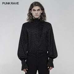 WY-1260CCM Gothic Daily Jacquard Long sleeve shirt?-??Punk Rave Clothing