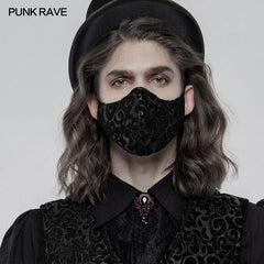 WS-389KZM Gothic Jacquard Masks?-??Punk Rave Clothing