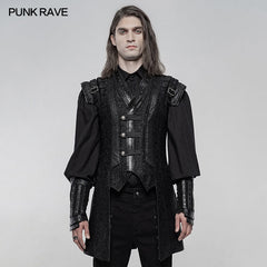 WY-1255MJM Punk Hanfu Medium-length waistcoat?-??Punk Rave Clothing
