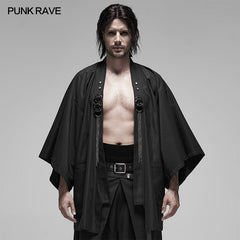 WY-1153 Punk metal warrior japanese coat?-??Punk Rave Clothing
