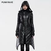 WY-1218MCF Dark Punk Geometric Split Medium Long Coat?-??Punk Rave Clothing