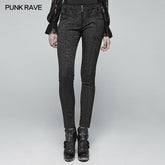 WK-351 Gothic Jacquard Trousers?-??Punk Rave Clothing
