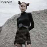 OPT-546TCF Pure dark series high-neck tight T-shirt?-??Punk Rave Clothing