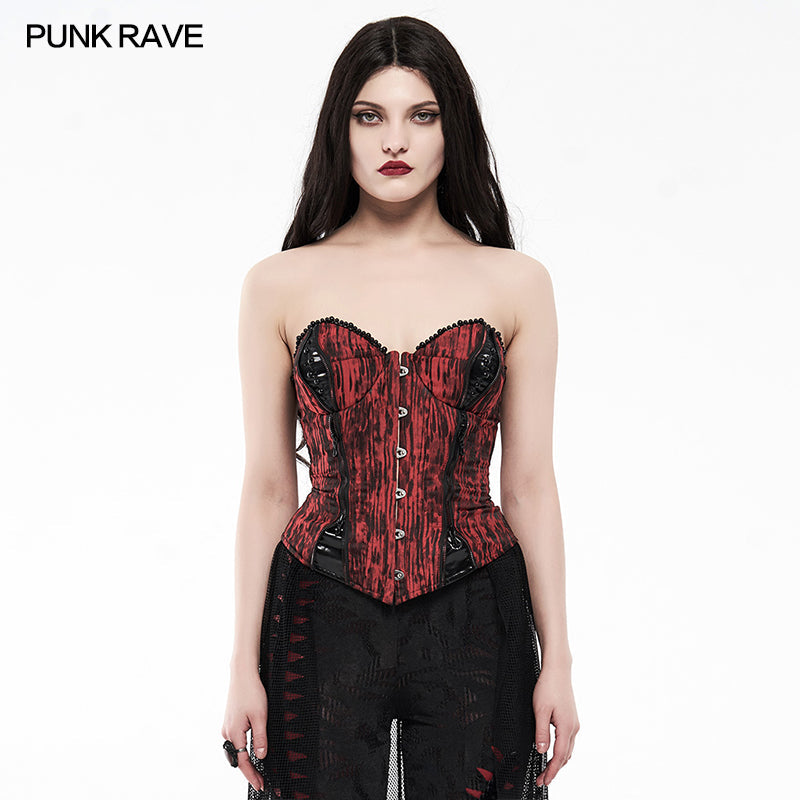WY-1241SYF Goth Mottled Beaded Waist Seal Coset?-??Punk Rave Clothing