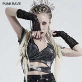 OS-391SSF Gothic Fishnet Daily Gloves?-??Punk Rave Clothing