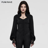 WY-1210CCF Gothic court blouse?-??Punk Rave Clothing