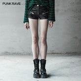 OPK-250 Locomotive Handsome PU leather Shorts?-??Punk Rave Clothing