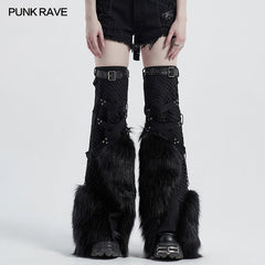 WS-398JTF Punk handsome leg warmer?-??Punk Rave Clothing
