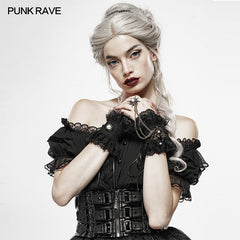 WS-327 Sexy Queen Lace Vintage Gloves?-??Punk Rave Clothing