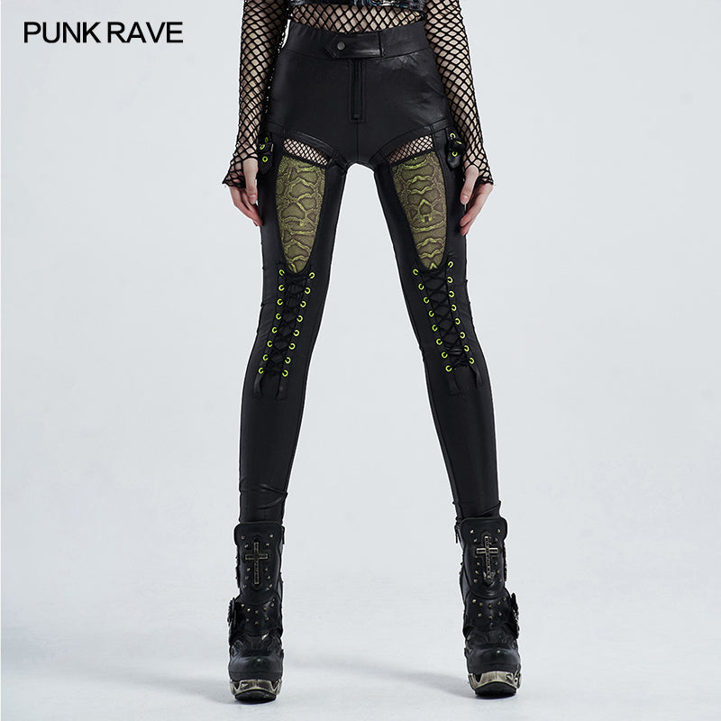 WK-448DDF Punk colorful leggings?-??Punk Rave Clothing
