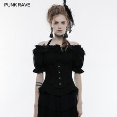 WY-838SYF Mystic Gothic Embossed Shirt with Intricate Baroque Design?-??Punk Rave Clothing