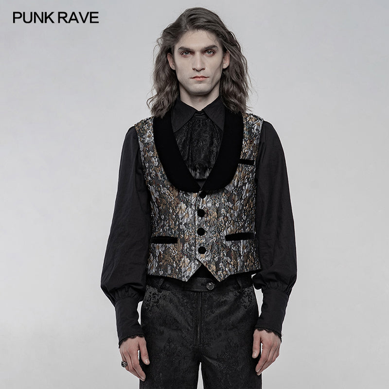 WY-1265 Vintage gothic waistcoat?-??Punk Rave Clothing