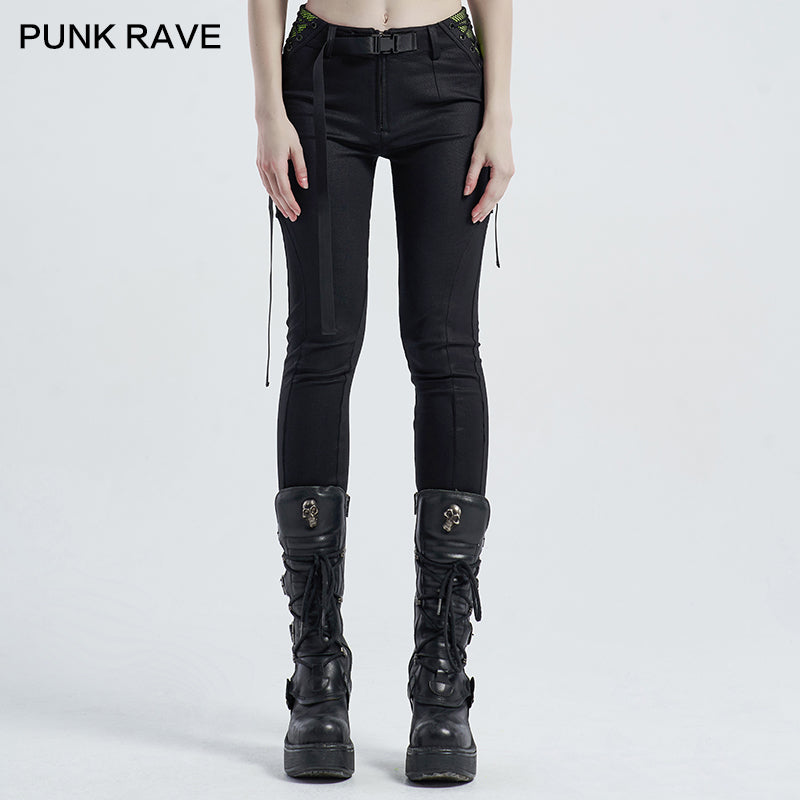 WK-426XCF Punk stretch leggings?-??Punk Rave Clothing