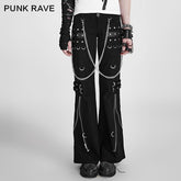 Leg Hypertrophy K-028 Latest Fashion Loose Zipper Motocross Punk Pants?-??Punk Rave Clothing