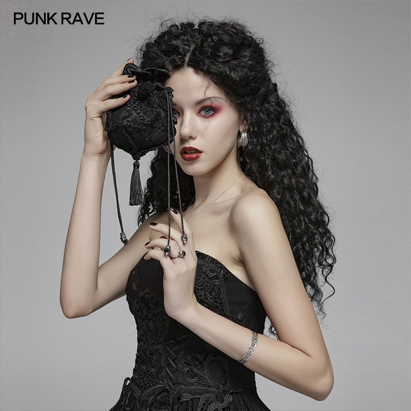 WS-307 Dark Gothic Exquisite Lace Wallets For Women?-??Punk Rave Clothing