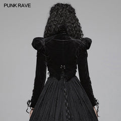 WY-1077 Lolita Standing Collar Bubble Sleeve Short Jacket?-??Punk Rave Clothing