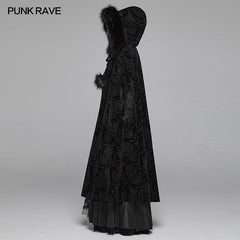 WY-1038 Gothic Winter Gorgeous Hooded Cloak For Women?-??Punk Rave Clothing