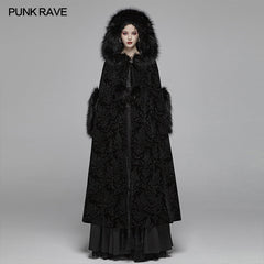 WY-1038 Gothic Winter Gorgeous Hooded Cloak For Women?-??Punk Rave Clothing