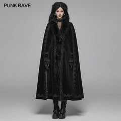 WY-1035 Gothic Vintage Gorgeous Long Coat V-neck Cloak For Women?-??Punk Rave Clothing