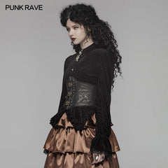WS-304 Steampunk Accessories PU Leather Lace-up Girdle?-??Punk Rave Clothing