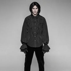 OK-336 Dracula Gothic Dark Straight Pants Velvet Trousers?-??Punk Rave Clothing