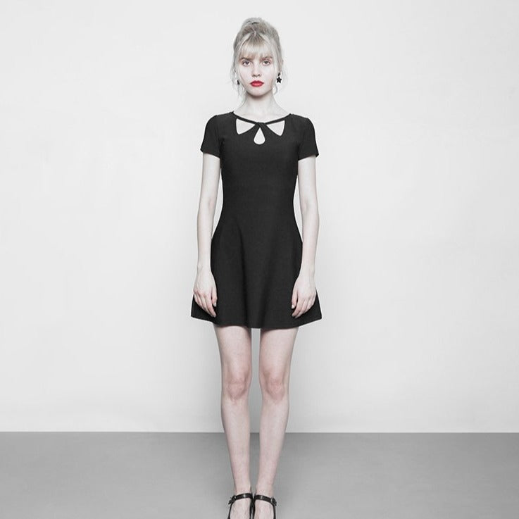 OPQ-340 Sexy Hollow A Pendulum Slim Knitted Gothic Dress?-??Punk Rave Clothing