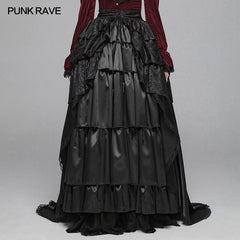 WQ-407 Gothic Women Palace Floor-length Split Skirt?-??Punk Rave Clothing