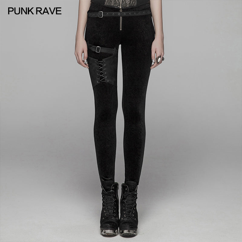 WK-374 Steam Punk Leggings Women Personalized Pants?-??Punk Rave Clothing