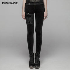 WK-374 Steam Punk Leggings Women Personalized Pants?-??Punk Rave Clothing