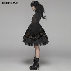 WQ-424 Steam Punk Lolita Dress With Lace-up Back?-??Punk Rave Clothing
