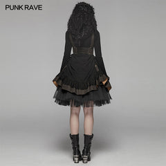 WQ-424 Steam Punk Lolita Dress With Lace-up Back?-??Punk Rave Clothing