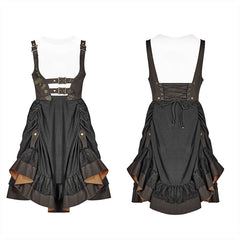 WQ-424 Steam Punk Lolita Dress With Lace-up Back?-??Punk Rave Clothing