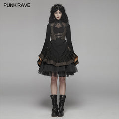 WQ-424 Steam Punk Lolita Dress With Lace-up Back?-??Punk Rave Clothing