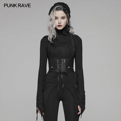 WS-305 Punk Accessories Leather PU Vest?-??Punk Rave Clothing