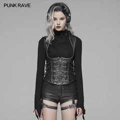 WY-1033 Punk Shapewear Waistcoat?-??Punk Rave Clothing