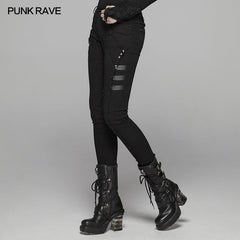 WK-345 Cyber Skinny Trousers For Women?-??Punk Rave Clothing