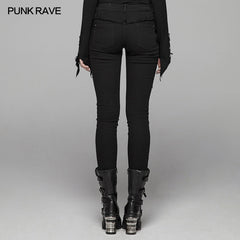 WK-345 Cyber Skinny Trousers For Women?-??Punk Rave Clothing