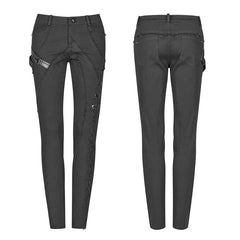 WK-345 Cyber Skinny Trousers For Women?-??Punk Rave Clothing