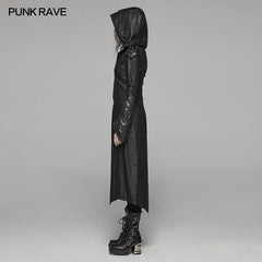 WY-1039 Punk Long Sleeve Hooded Long Jacket?-??Punk Rave Clothing