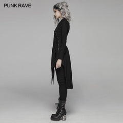WY-1060 Dark Punk Irregular Long Shirt?-??Punk Rave Clothing
