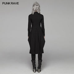 WY-1060 Dark Punk Irregular Long Shirt?-??Punk Rave Clothing