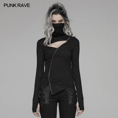 WT-570 Punk Dark Turtleneck T-shirt?-??Punk Rave Clothing