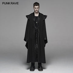 WY-1098 Men Auntumn&Winter Loose Long Gown Jacket?-??Punk Rave Clothing