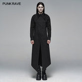 WY-1104 Dark Punk Micro-elastic Twill Long Shirt?-??Punk Rave Clothing