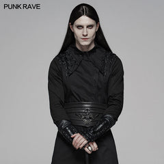 WS-314 Chinese Style Texture Leather Plate Gloves?-??Punk Rave Clothing