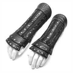 WS-314 Chinese Style Texture Leather Plate Gloves?-??Punk Rave Clothing